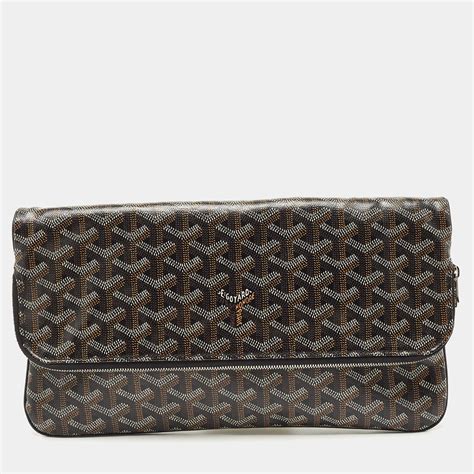 goyard black clutch